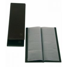 Portatarjetas Americano GRAFOPLÁS - 290x140mm · 160 Tarjetas · PVC · Negro