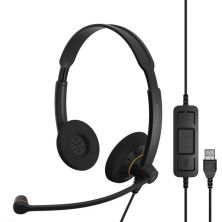 Auriculares con Diadema con Cable de SENNHEISER SC60 - USB · Cable 2 m · Micrófono · Negro