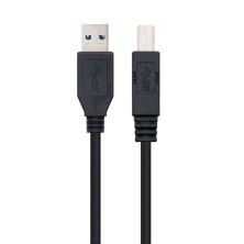 Cable para Impresora USB 3.0 Tipo A/M a USB Tipo B/M - 2 m · Negro