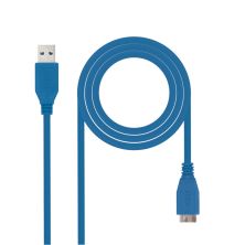 Cable USB 3.0 Tipo A/M a Micro USB Tipo B/M - 1 m · Azul