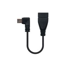 Cable USB 2.0 Tipo Mini B/M a Tipo A/H - 0.15 m · Negro