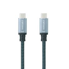 Cable USB 3.1 GEN2 USB Tipo C/M a USB Tipo C/M - 1 m · Gris