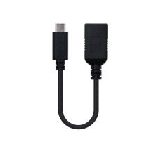 Cable USB 3.1 GEN1 USB Tipo C/M a USB Tipo A/H - 0.15 m · Negro