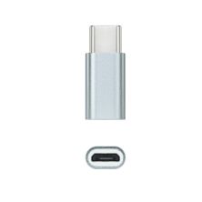 Adaptador USB Tipo C/M - Micro USB/H · Gris