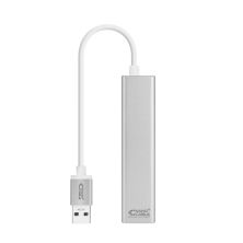 Conversor 3xUSB 3.0/M a RJ45/H - 0.15 m · Gris