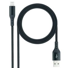 Cable USB 2.0 a Lightning - 1m · Negro