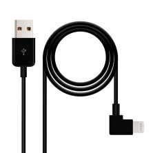 Cable Lightning/M a USB Tipo A/M - 2 m · Negro