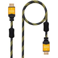Cable HDMI V2.0 Tipo A/M a Tipo A/M - 1.5 m · Negro · Amarillo
