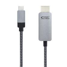 Cable Conversor USB Tipo C-M a HDMI-M - 3m · Gris