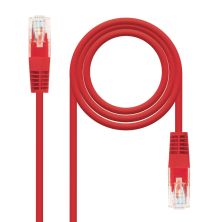 Cable de Red Latiguillo RJ45 Cat 5E UTP - 0.5 m · Rojo