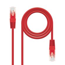 Cable de Red Latiguillo Cruzado RJ45 Cat 5E UTP - 2 m · Rojo