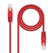 Cable de Red Latiguillo RJ45 Cat 6 UTP - 0.5 m · Rojo