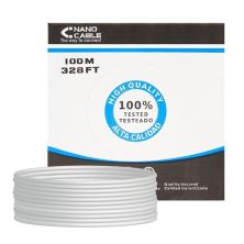 Bobina de Cable de Red RJ45 Cat 6 UTP - 100 m · Gris