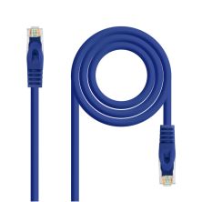 Cable de Red Latiguillo RJ45 LSZH Cat 6A UTP - 0.5 m · Azul