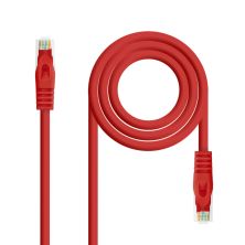 Cable de Red Latiguillo RJ45 LSZH Cat 6A UTP - 0.5 m · Rojo