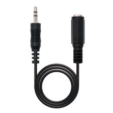 Cable de Audio Estéreo Jack 3.5 M a Jack 3.5 H - 3m · Negro