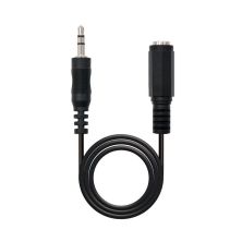 Cable de Audio Estéreo Jack 3.5mm-M a Jack 3.5mm-H - 5 m · Negro