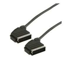 Cable Euroconector a Scart M a M - 1.8 m · Negro