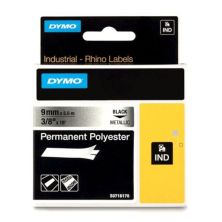 Cinta Original DYMO S0718170 9mm x 5.5m Negro/Gris Metálico - 18485
