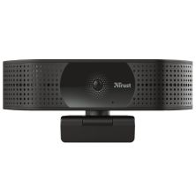 Webcam TRUST TW-350 24422 - 3840x2160 UHD · Micrófono · Enfoque Automático · USB 2.0 · PC