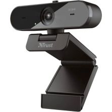 Webcam TRUST TW-250 24733 - 2560x1440 QHD · Micrófono · Enfoque Automático · USB 2.0 · PC