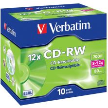 CD-RW VERBATIM 43148 - 700MB · 12X · 10 unidades