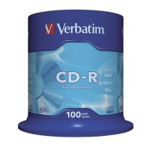 CD-R VERBATIM Datalife 43411 - 700MB · 52X · Tarrina 100 unidades