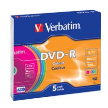 DVD-R VERBATIM Advanced Azo 43557 - 4.7GB · 16X · Caja 5 unidades