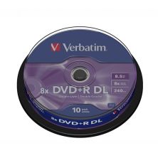 DVD+R VERBATIM Advanced Azo 43666 - 8.5GB · 8X · Tarrina 10 unidades