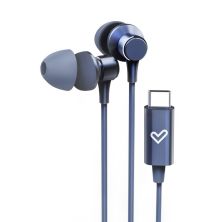 Auriculares con Cable ENERGY SISTEM Metallized - USB Tipo C · Microfono · Azul