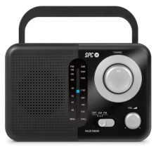 Radio SPC VALDI 4590N - 0.8W · Jack 3.5mm · LR14 Tipo C · Negro