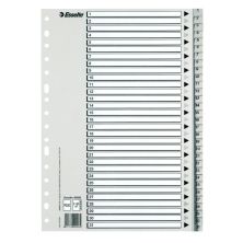 Índice Númerico de Archivador ESSELTE 49210 - A4 · 31 Unidades · Gris