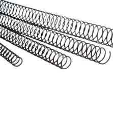 Pack 100 Espiral Metálica FELLOWES 5110101 - Paso 5:1 · 8mm · A4 · Negro