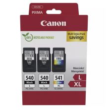 Pack 3 Cartuchos Originales CANON PG540L/Cl541XL BK+C+M+Y - 5224B017