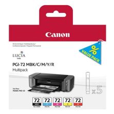 Cartucho Original CANON 72 BK+C+M+Y+R - 6402B009 [ML-14]