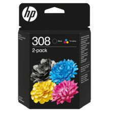 Pack 2 Cartuchos Originales HP 308 BK+C+M+Y - 6L6S6UE