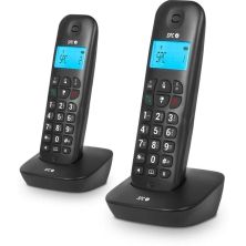 Pack Duo de Teléfonos Inalámbricos SPC Air 7302N - Agenda 20 Contactos · Negro