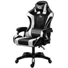 Silla Gaming POWERGAMING - Diseño Ergonómico · Negro/Blanco