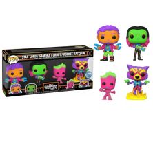 Pack 4 FUNKO POP Star-Lord, Gamora, Groot y Rocket Raccoon - Marvel Edición Especial - 889698691116