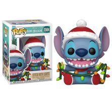 FUNKO POP Stitch con Luces de Navidad 1504 - Lilo y Stitch - 889698800389