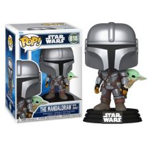FUNKO POP The Mandalorian y Grogu 818 - The Mandalorian - 889698904438
