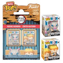 Pack 2 BITTY POP Inosuke Hashibira y Zenitsu Agatsuma - Demon Slayer - 889698939973