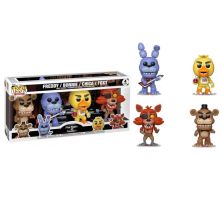 Pack 4 FUNKO POP Freddy, Bonnie, Chica y Foxy - Five Night at Freddy's - 889698956604