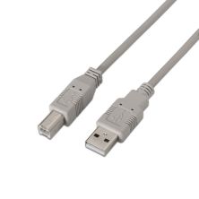 Cable para Impresora USB 2.0 Tipo B/M a USB Tipo A/M - 4.5m · Beige