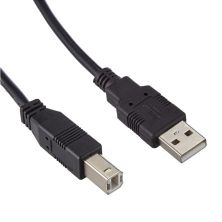 Cable para Impresora USB 2.0 Tipo A/M a USB 2.0 Tipo B/M - 1.8m · Negro
