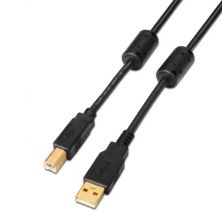 Cable para Impresora USB 2.0 Tipo B/M a USB Tipo A/M - 2m · Negro