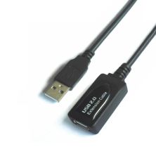 Cable de Extensión USB 2.0 Tipo A/M a USB 2.0 Tipo A/H - 5 m · Negro