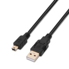 Cable USB 2.0 Tipo A/M a Mini USB Tipo B/M - 0.5 m · Negro