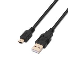 Cable USB 2.0 Tipo A/M a Mini USB Tipo B/M - 1,8 m · Negro