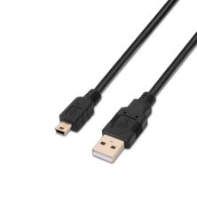 Cable USB 2.0 Tipo A/M a Mini USB Tipo B/M - 3 m · Negro
